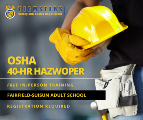 FREE OSHA 40-hr HAZWOPER Training - WDB Solano